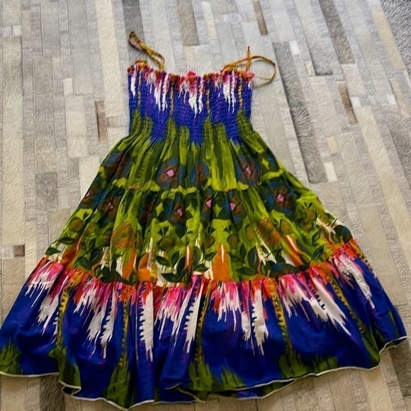 Multi - Colored Short Sundress - Picture 1 of 5